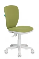 Кресло детское KD-W10 Ткань/Пластик, Светло-зеленый 26-32 (ткань)/Белый (пластик)